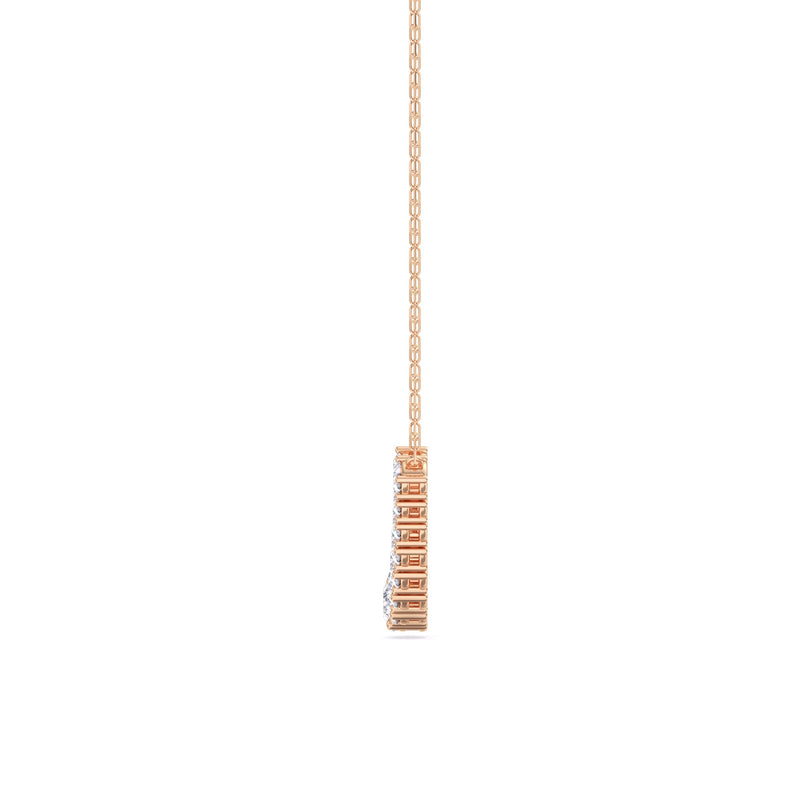 Diamond Line Chain Necklace