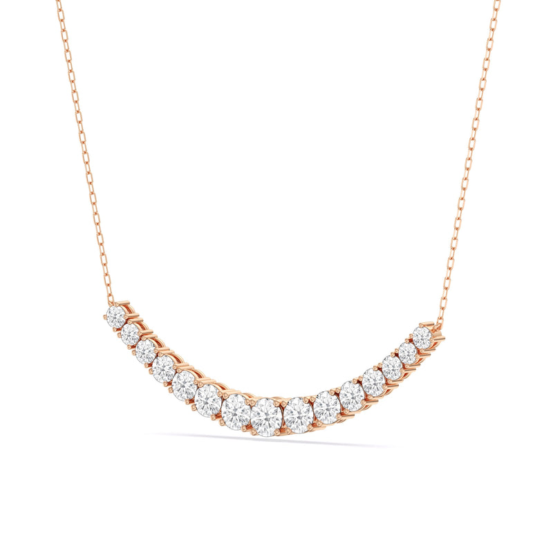 Diamond Line Chain Necklace