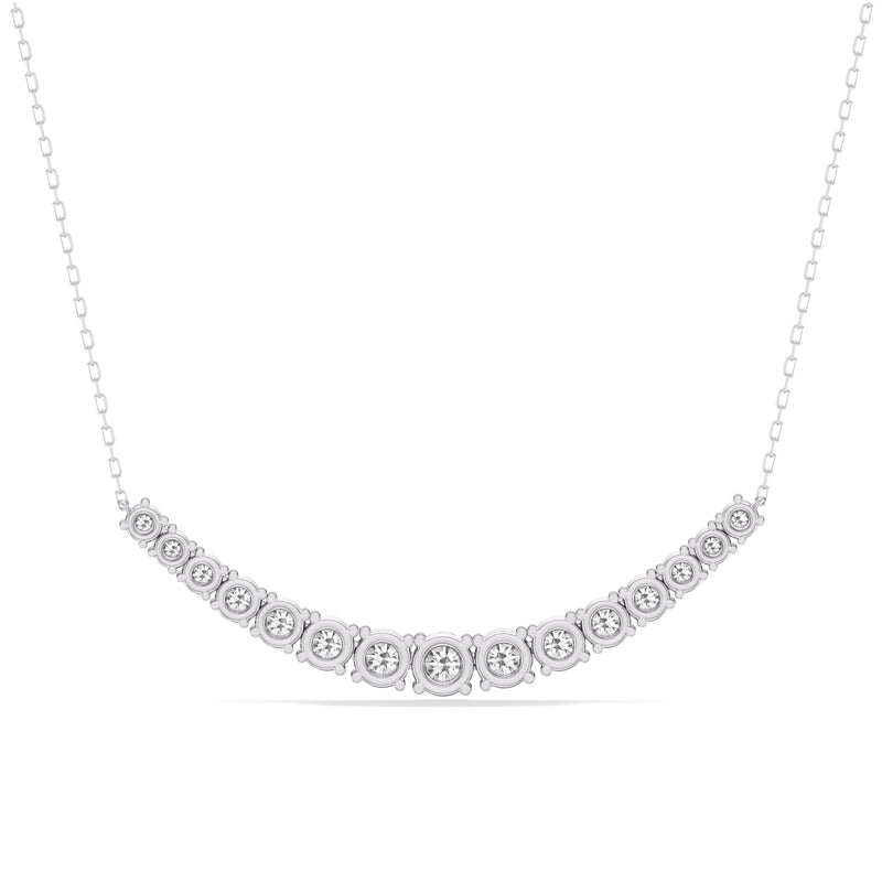 Diamond Line Chain Necklace