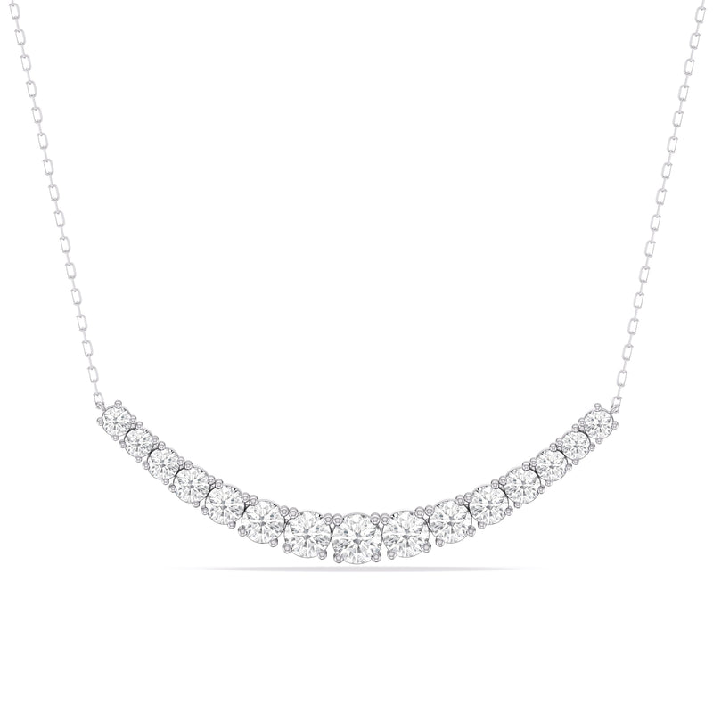 Diamond Line Chain Necklace
