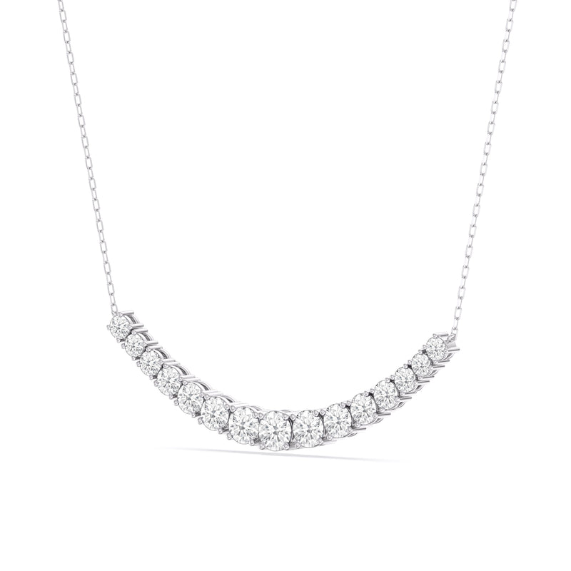 Diamond Line Chain Necklace