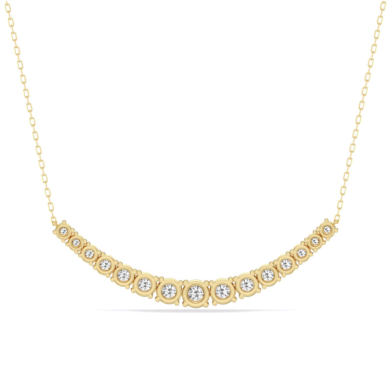 Diamond Line Chain Necklace