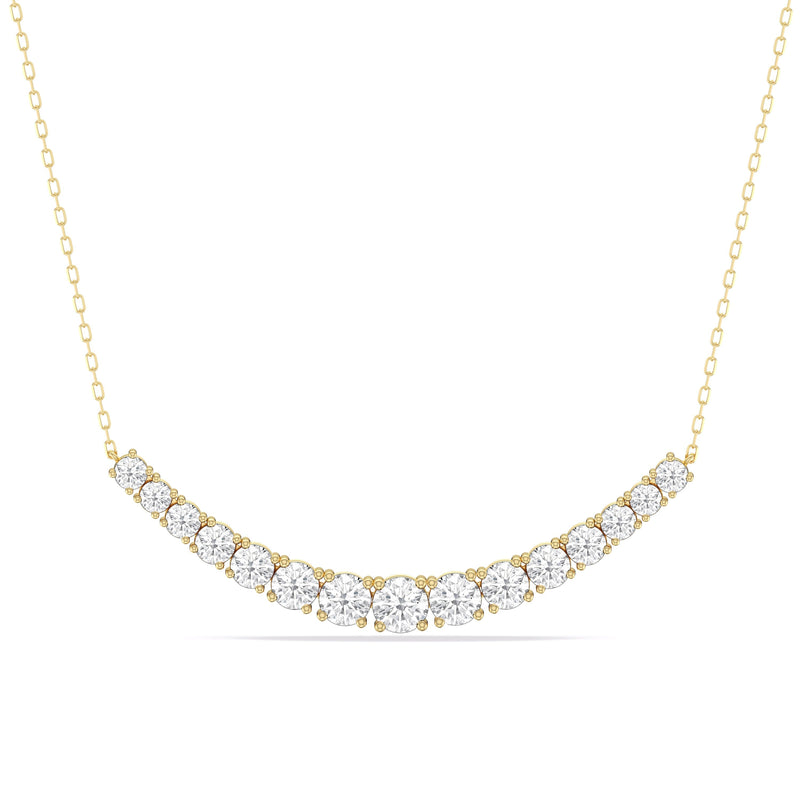 Diamond Line Chain Necklace