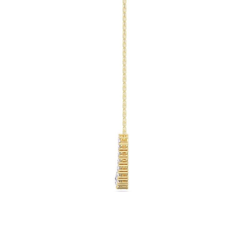 Diamond Line Chain Necklace