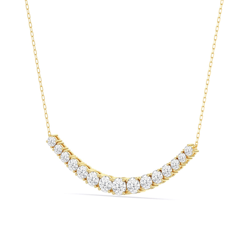 Diamond Line Chain Necklace