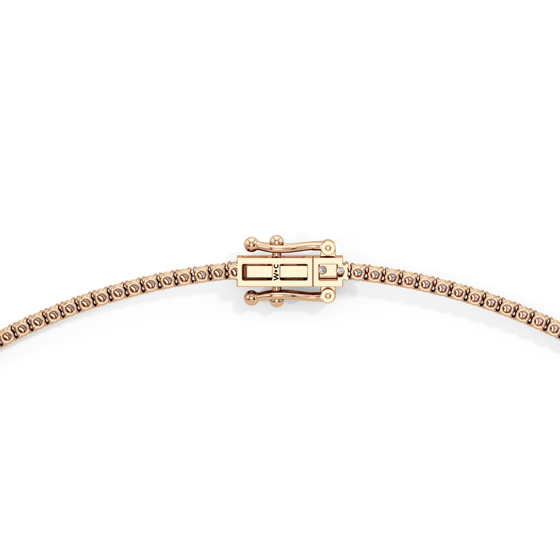 Classic Four Prong Diamond Tennis Necklace