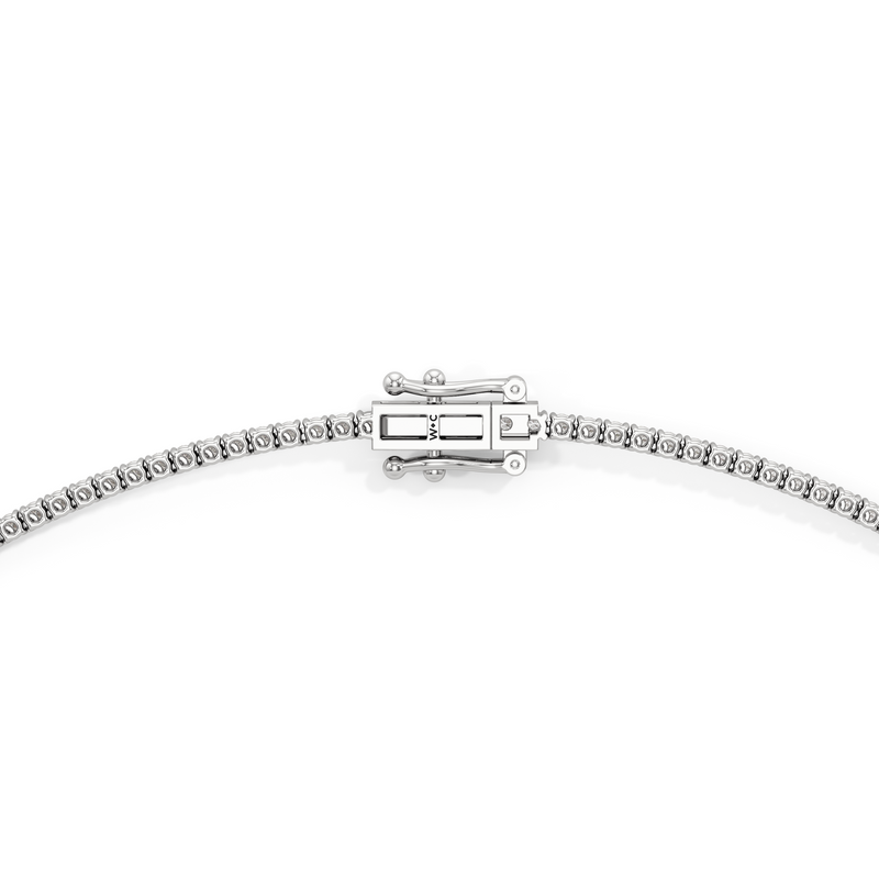 Classic Four Prong Diamond Tennis Necklace