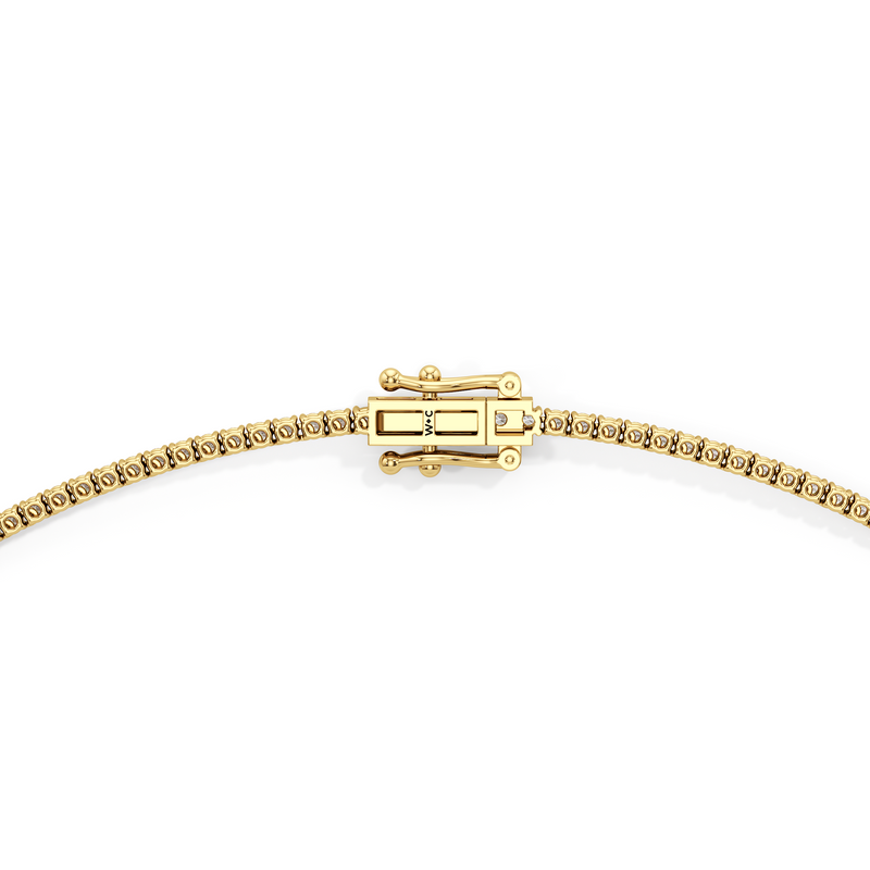 Classic Four Prong Diamond Tennis Necklace