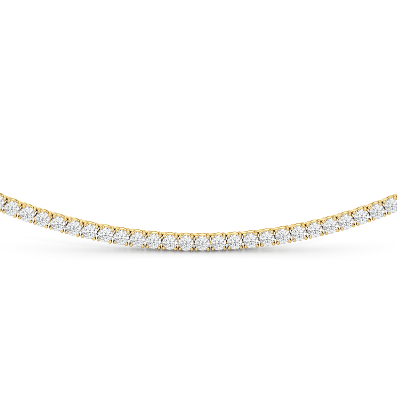 Classic Four Prong Diamond Tennis Necklace
