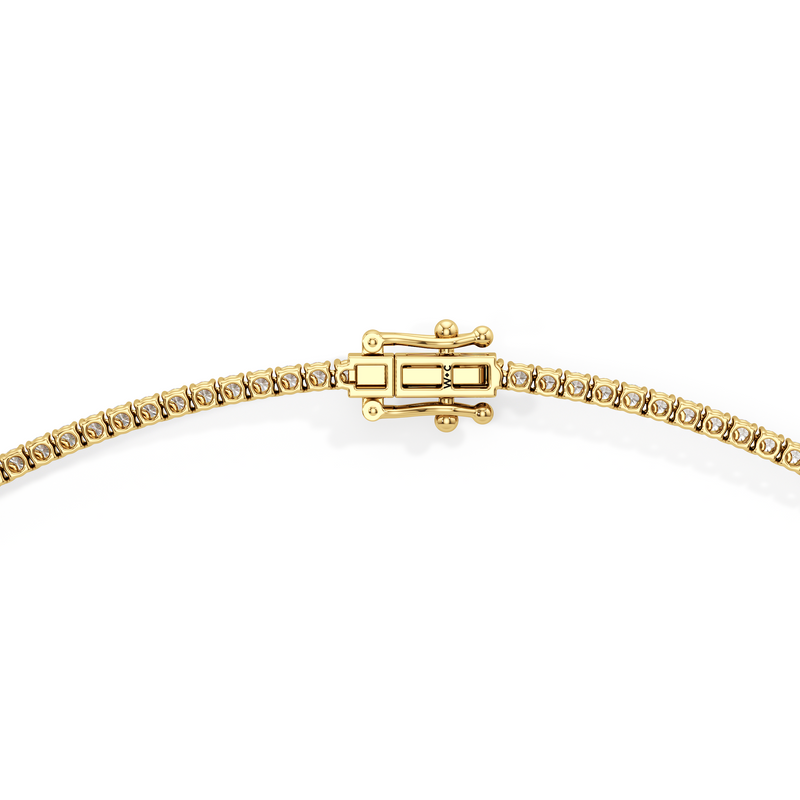 Classic Four Prong Diamond Tennis Necklace