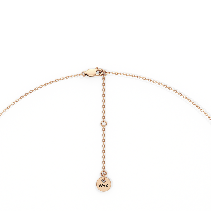 Four Prong Half Diamond Tennis Necklace