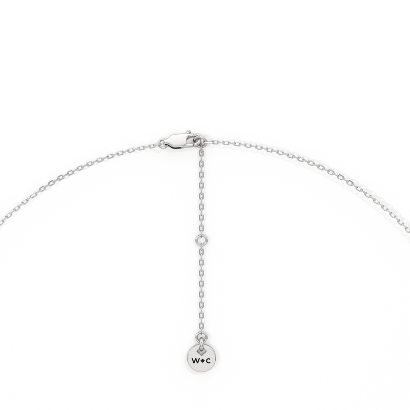 Four Prong Half Diamond Tennis Necklace