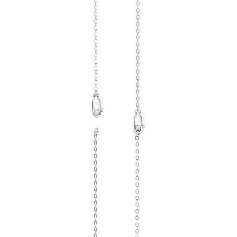 Four Prong Half Diamond Tennis Necklace