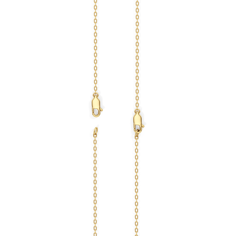 Four Prong Half Diamond Tennis Necklace