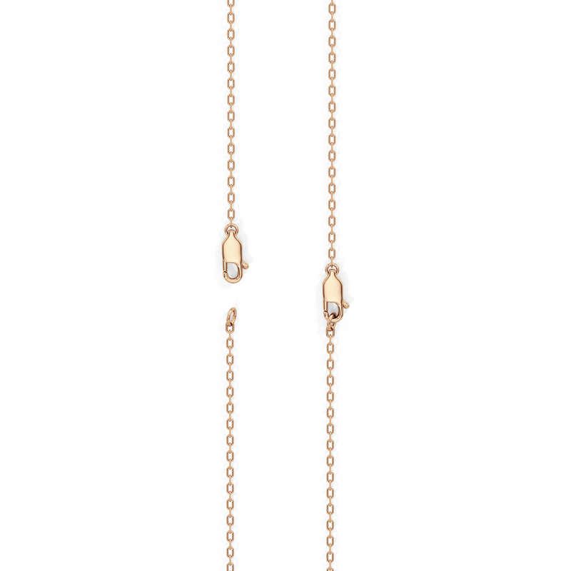 Three Prong Half Diamond Tennis Necklace