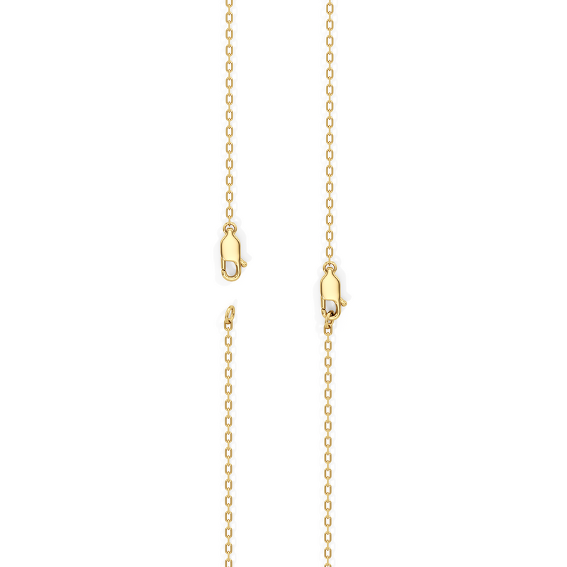 Three Prong Half Diamond Tennis Necklace