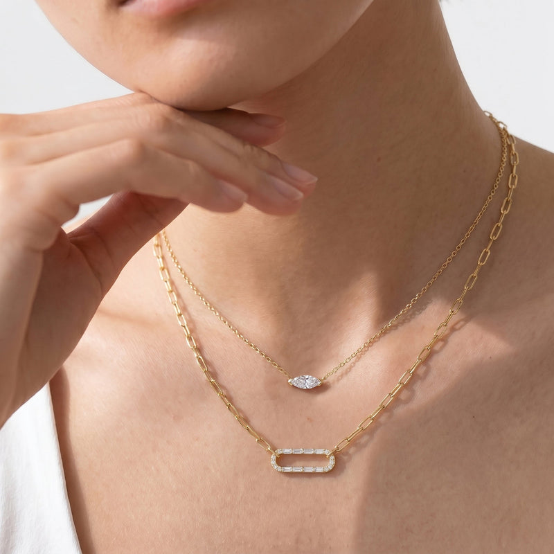 The Celine Bold Paperclip Necklace
