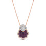 Riwa Ruby & Diamond Fashion Pendant Necklace