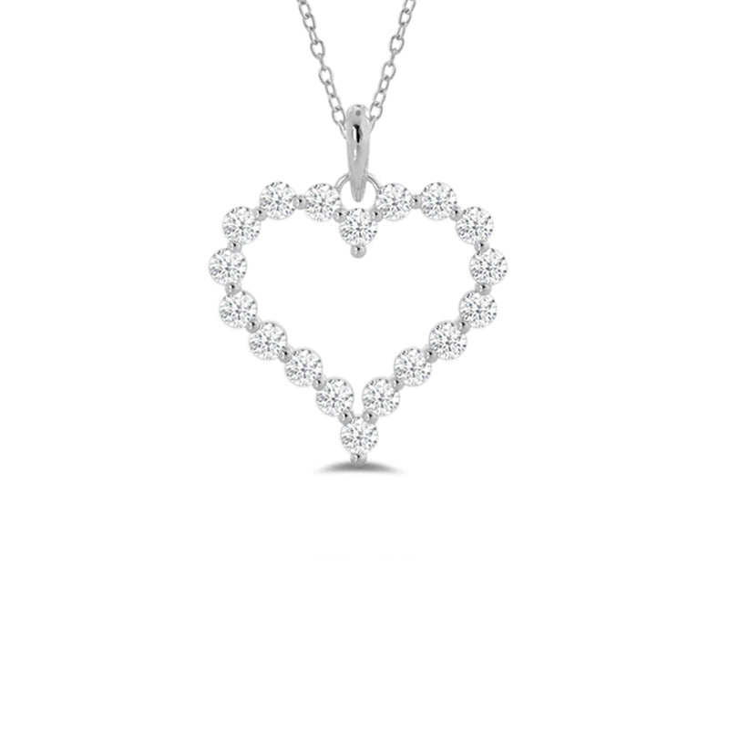 Lab Diamond Heart Pendant