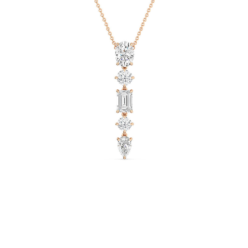 Elegance Fancy Shape Dangler Necklace