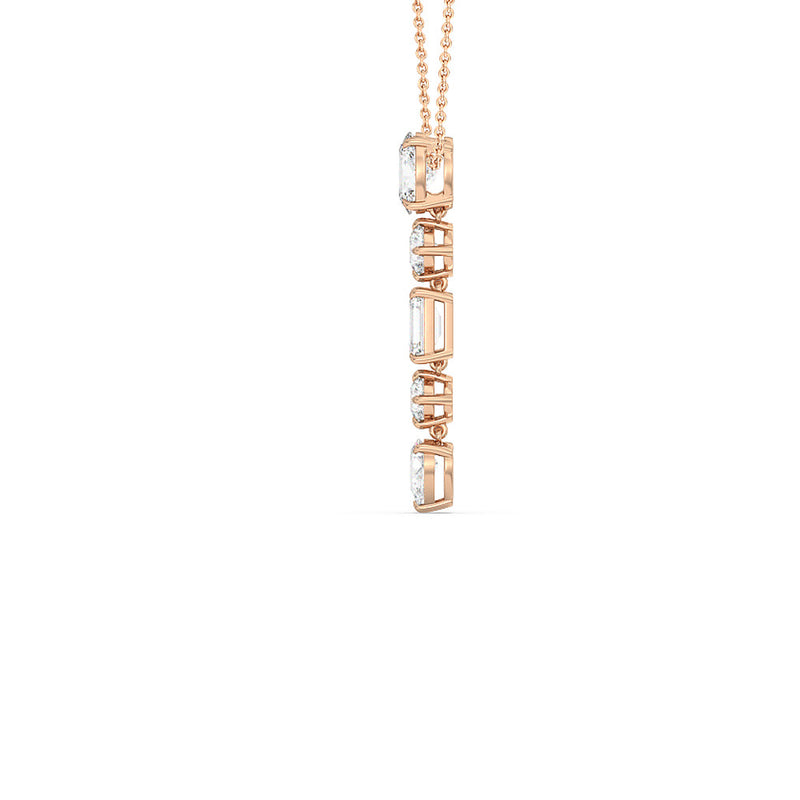 Elegance Fancy Shape Dangler Necklace