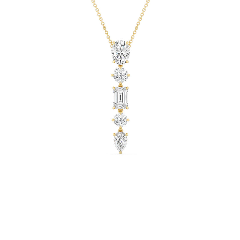 Elegance Fancy Shape Dangler Necklace