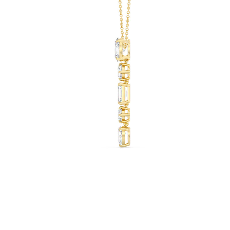 Elegance Fancy Shape Dangler Necklace