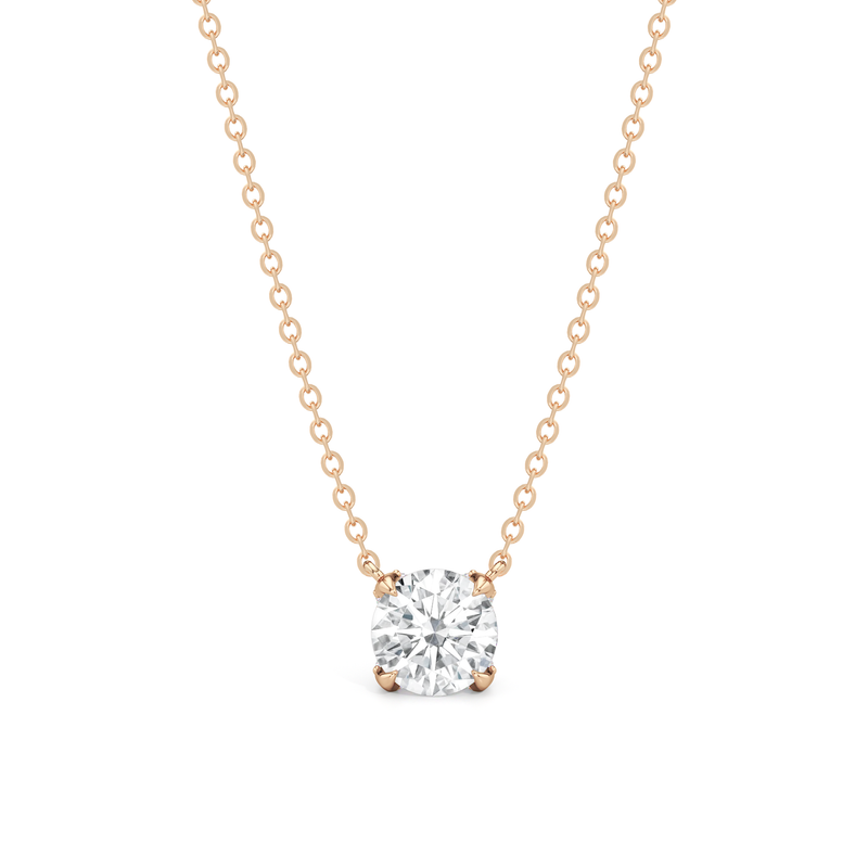 The Cassatt Round Solitaire Pendant