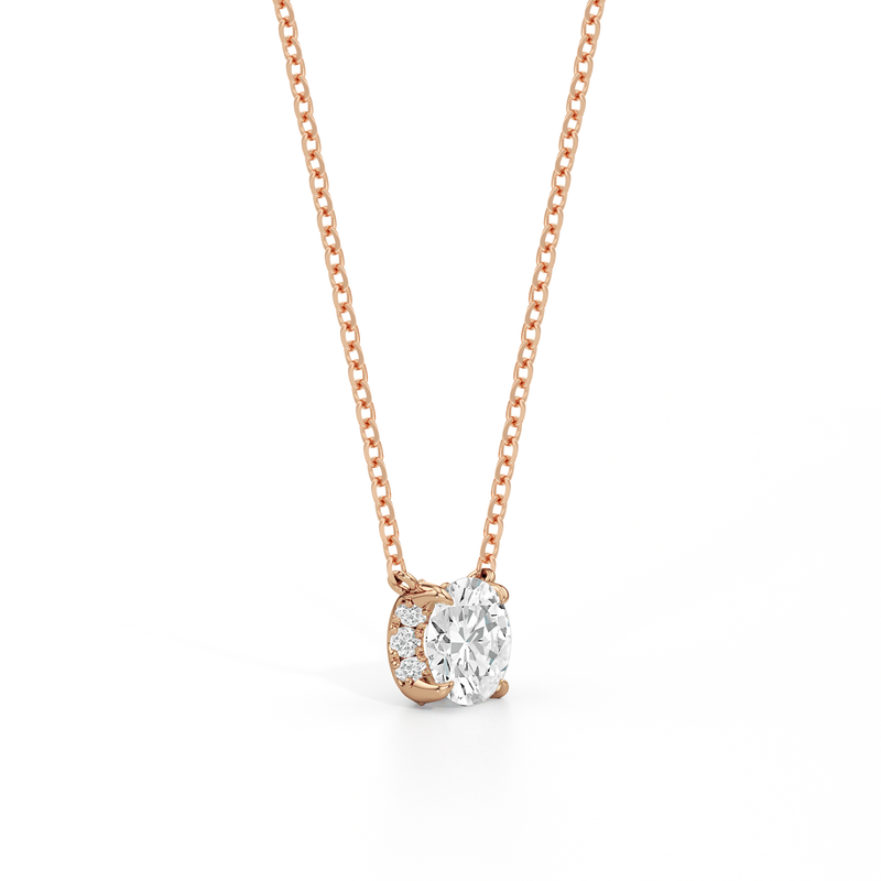 The Cassatt Round Solitaire Pendant