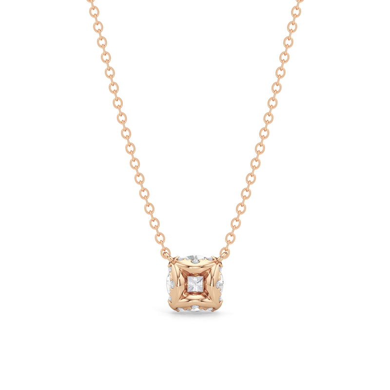 The Cassatt Round Solitaire Pendant