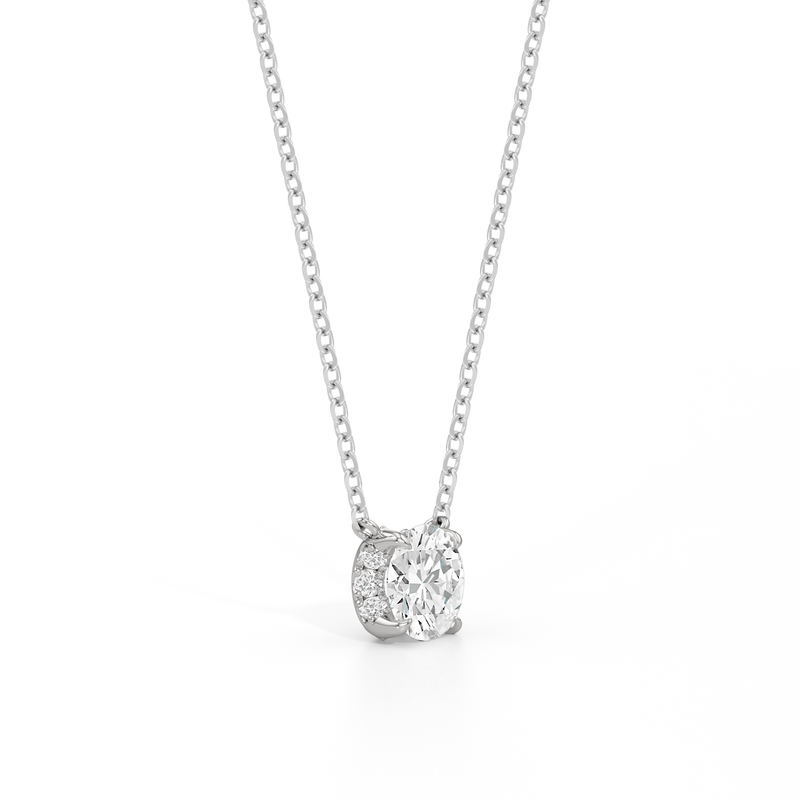 The Cassatt Round Solitaire Pendant