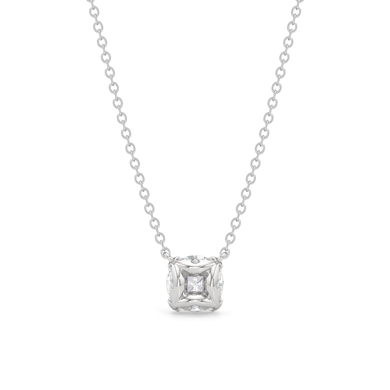 The Cassatt Round Solitaire Pendant