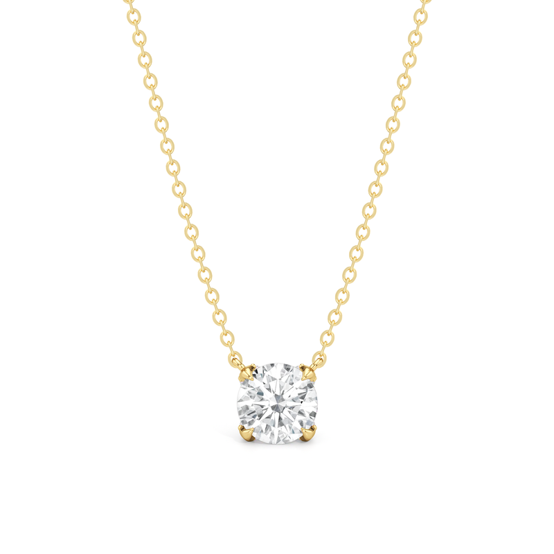 The Cassatt Round Solitaire Pendant