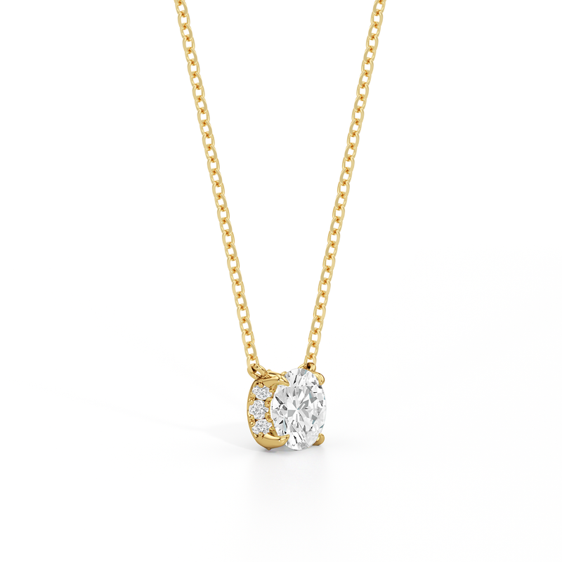The Cassatt Round Solitaire Pendant