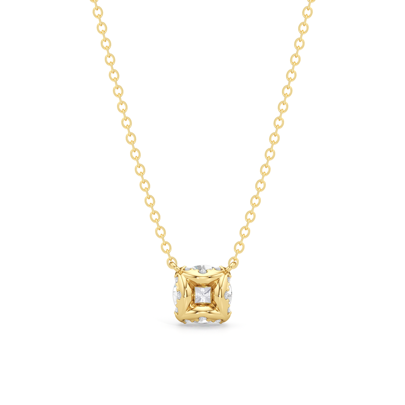 The Cassatt Round Solitaire Pendant