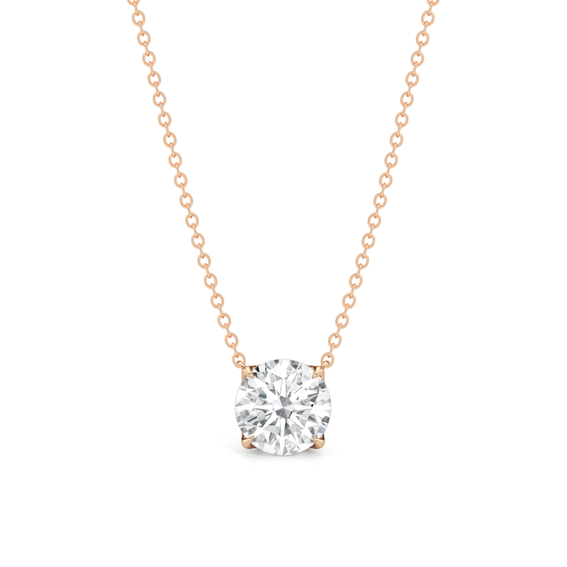 The Cassatt Round Solitaire Pendant