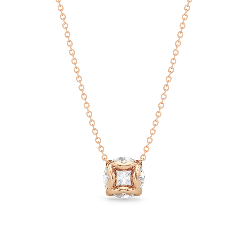 The Cassatt Round Solitaire Pendant