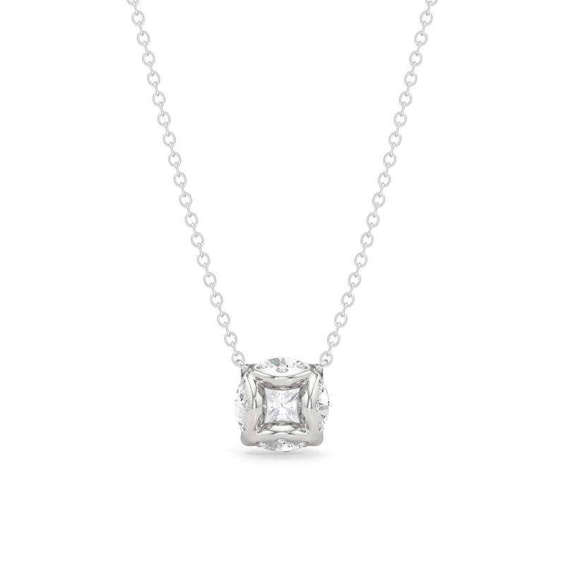 The Cassatt Round Solitaire Pendant