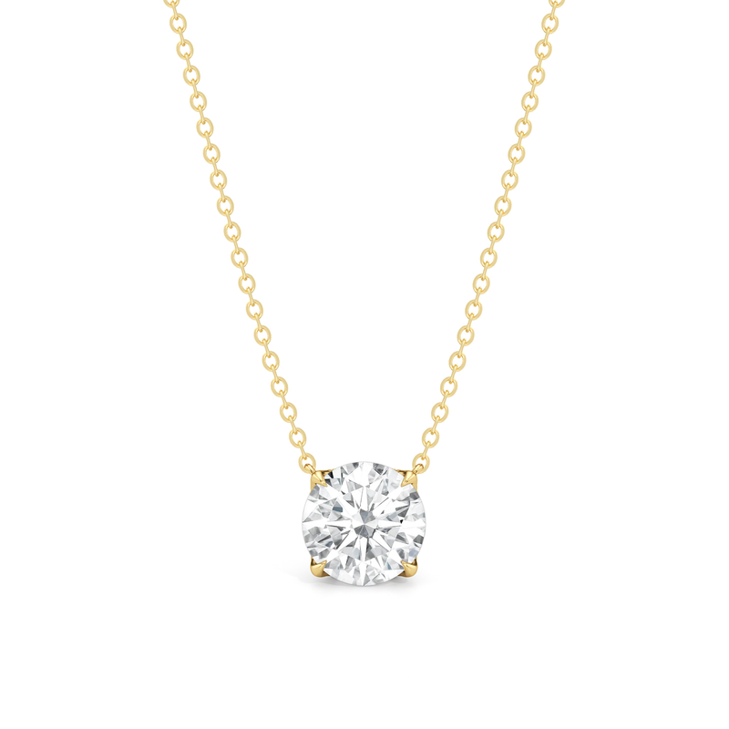The Cassatt Round Solitaire Pendant