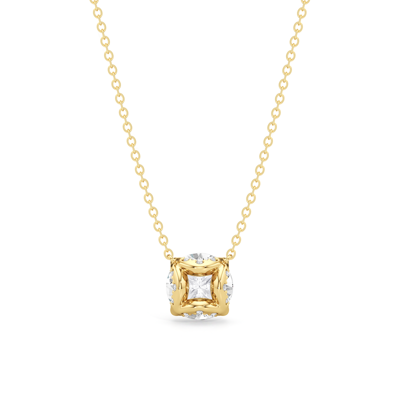 The Cassatt Round Solitaire Pendant
