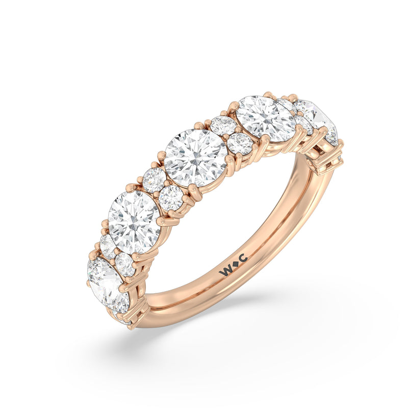 Classic Round Station Anniversary Ring (F+ SI+)