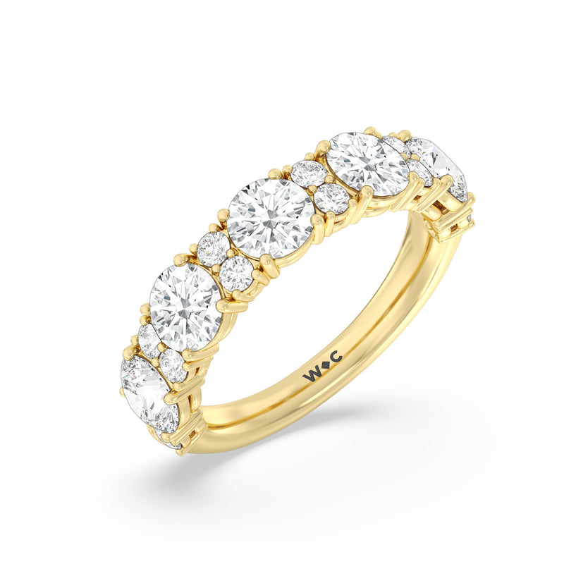 Classic Round Station Anniversary Ring (F+ SI+)