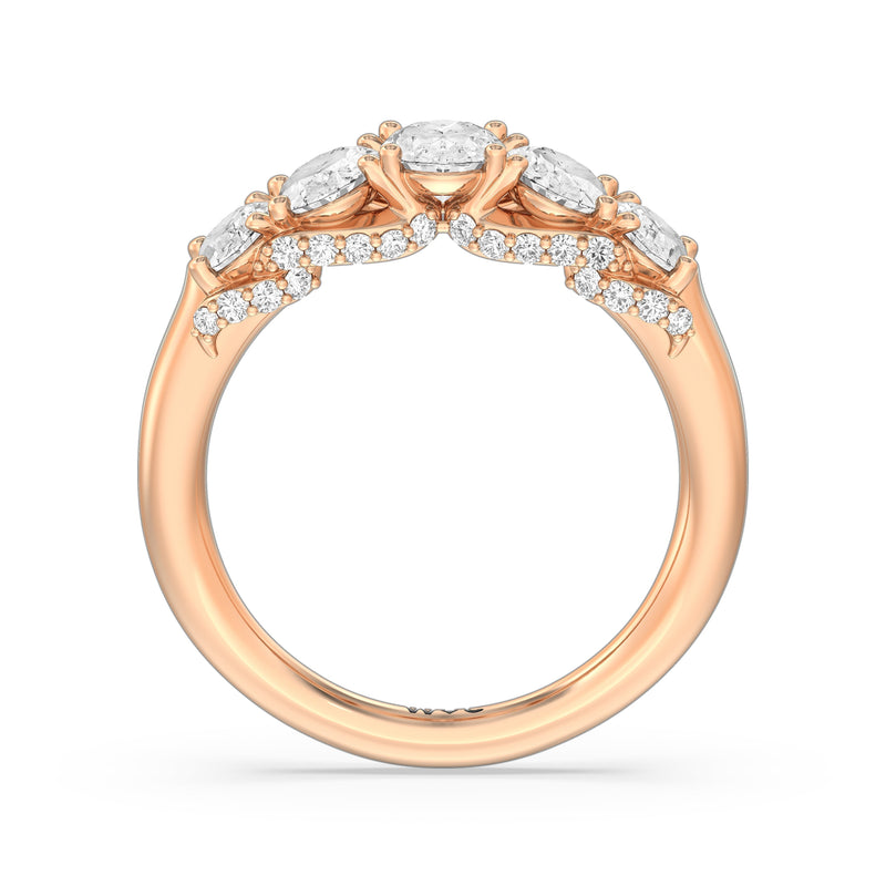 Five Stone The Regal Anniversary Ring