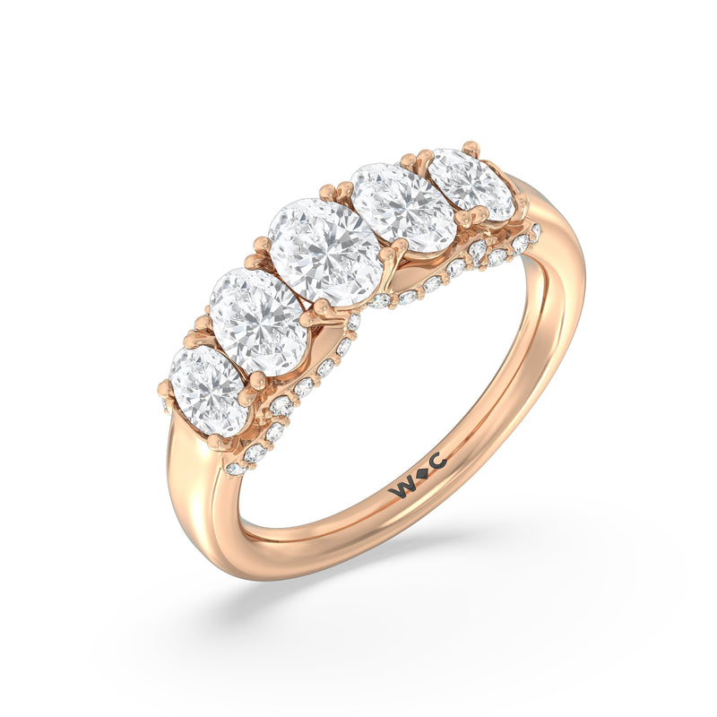 Five Stone The Regal Anniversary Ring