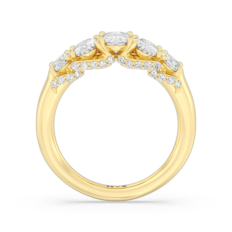 Five Stone The Regal Anniversary Ring