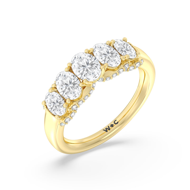 Five Stone The Regal Anniversary Ring