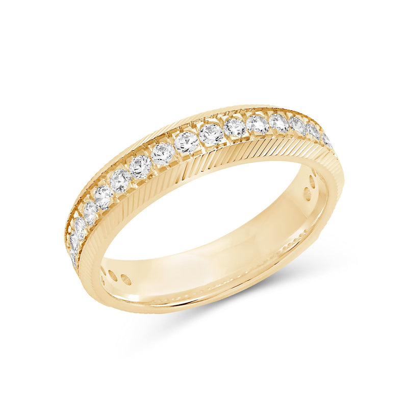 Ribbed Frame Ring