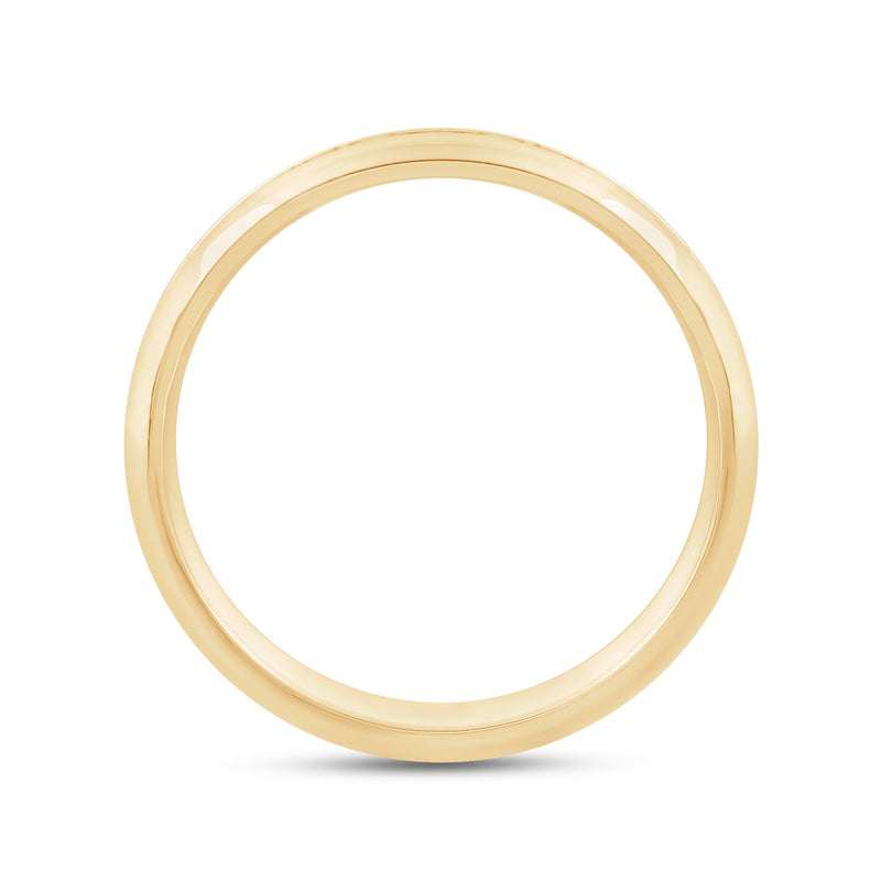 Wide Dome Diamond Horizon Ring