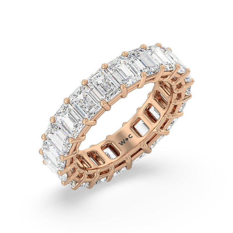 Emerald Cut Diamond Eternity Ring