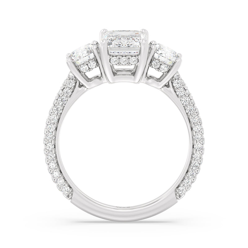 The Windsor Round Three Stone Ring
